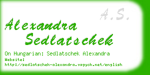 alexandra sedlatschek business card